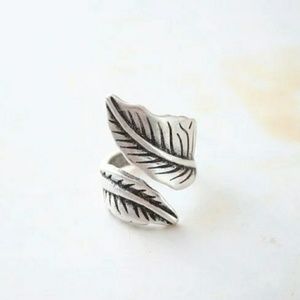Silver Leaf Ring